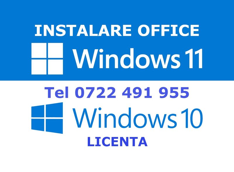 Instalare WINDOWS 11*10 LICENTA, DRIVERE, OFFICE 2021 Imprimanta si Jocuri