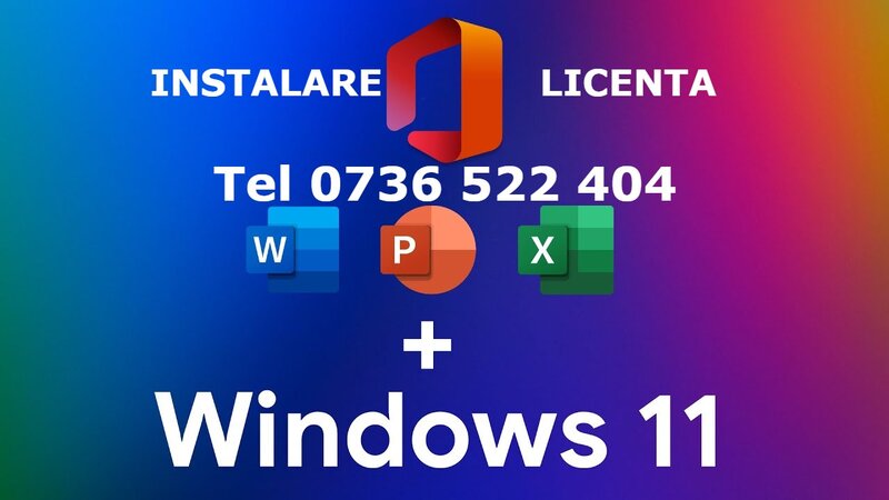 Instalare WINDOWS 11*10 LICENTA, DRIVERE, OFFICE 2021 Imprimanta si Jocuri